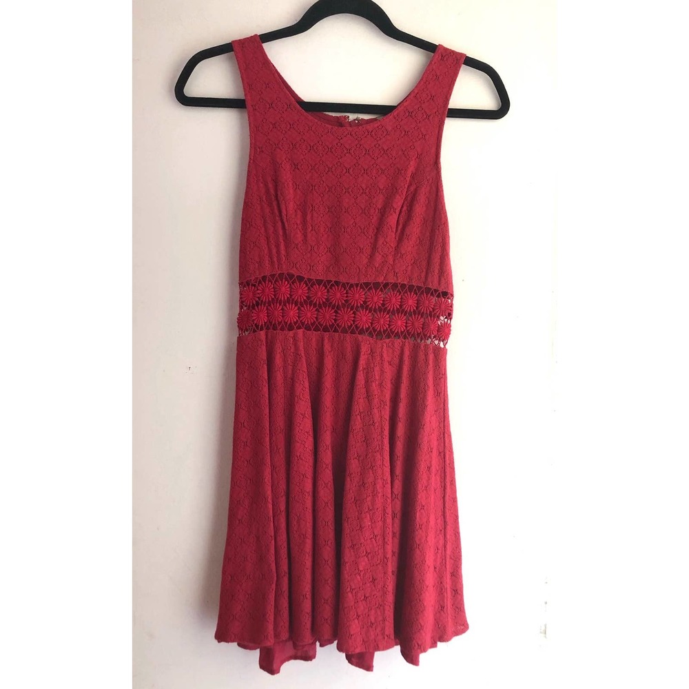 Free People Fit and Flare Daisy Eyelet Dress
